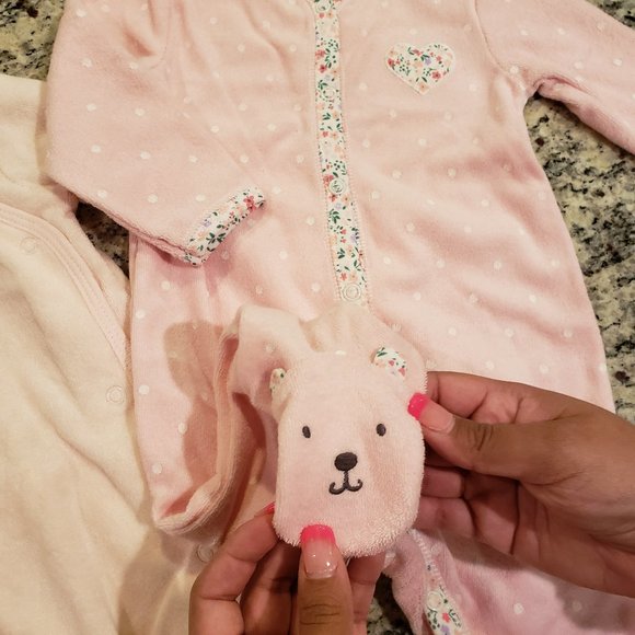 New- Bundle of 4 Footies All Size 9 Months - Picture 4 of 6